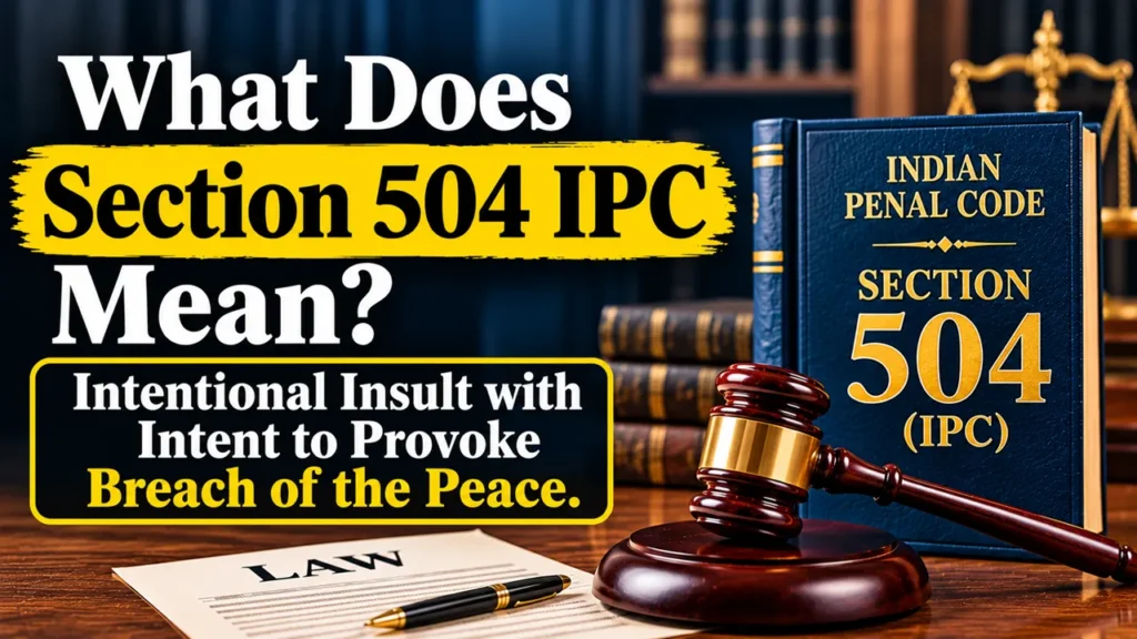 Section 504 IPC